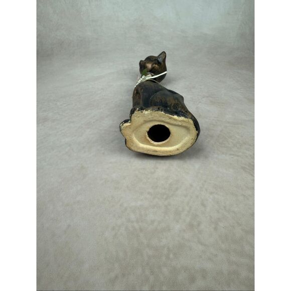 Vintage Siamese Cat Figurine Long Neck 1970s Mod MCM Ceramic - Picture 8 of 8